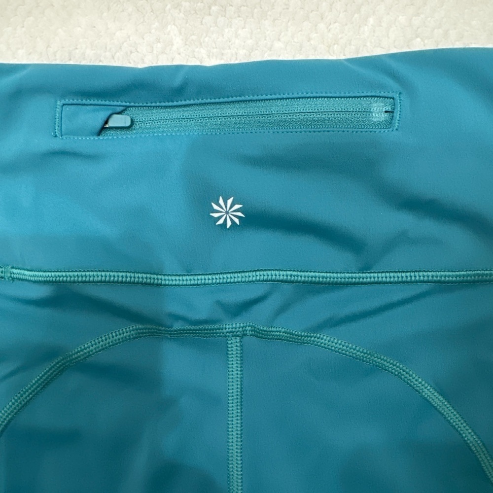 Athleta Women’s Lightning 7/8 Leggings in Teal Size XS - Picture 3 of 9